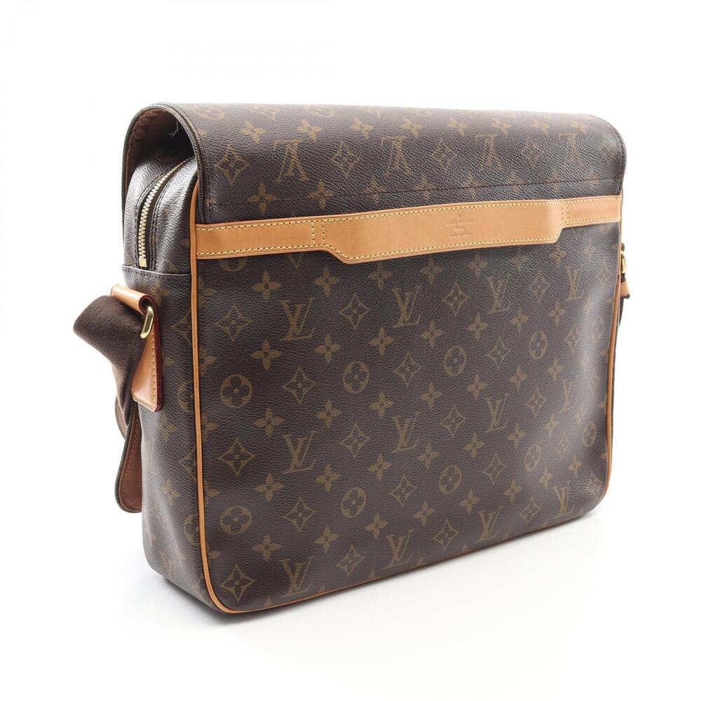 Louis Vuitton Abesses Shoulder Bag Canvas Leather Monogram Brown